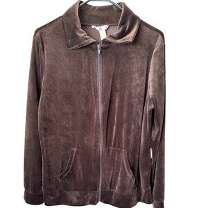 White Stag Women's Jacket Brown Size Large (12/14) Polyester Zipper, Pre-owned